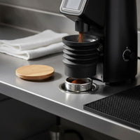 Silicone Coffee Bean Container Wooden Lid Cleaning Bellows Easy To Use Coffee Bellows for Baristas, Home Kitchen, Cafe