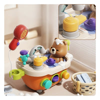 Light-up Bathtub Toy with Shower Head Colorful Musical Bathtub Toy Fun Water Play Set Sensory for Toddlers, Babies
