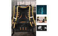 Electrician Tool Organizer Backpack Breathable Padded Back Molded Base Tool Backpack USB Charging Port for Electricians, Technicians