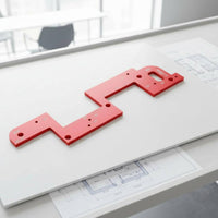 Aluminum Alloy U Slot Template Thickened Cabinet Handle Jig Accurate Positioning Wardrobe Handle Jig Precise Cutting for Carpenters, Woodworkers, Furniture Workshop