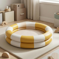 Air Valve Double-Band Pool Low-Height Round Inflatable Pool Wide Basin Water Play Item Soft Padded Bottom