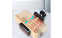 Adjustable Cabinet Handle Drilling Jig Aluminum Alloy Cabinet Door Positioning Jig Measurement Scale Threaded Knob
