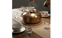 Induction Hot Pot Commercial Grade Stainless Steel Stew Pot Even Heating Stockpot with Lid for Restaurant