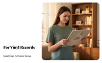 Vinyl Album Covers Thick Durable Tear Resistant Protection for Records