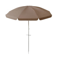 Portable Beach Umbrella with Sand Anchor Lightweight Windproof Beach Umbrella UPF 50+ Sun Shade Adjustable for Patio