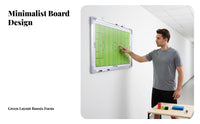 Aluminum Alloy Frame Football Board Hangable Portable Soccer Strategy Board Lightweight for Team Managers, Training, Locker Room
