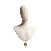 Wall-Mounted Mannequin Head Stand Mannequin with Wall Mount Stylish Hat Display Stand for Retail Store