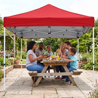 UV Protection Silver Coated Tent Canopy Sunshade Rainproof Thickened Double Layer Four Corner Awning Top