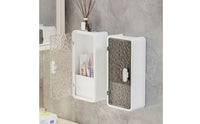 Transparent Bathroom Cabinet with Clear Door Sturdy Wall Mounted Storage Box Versatile Wall-Mounted Storage Bin Multi-Purpose for Vanity