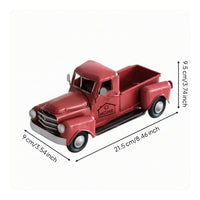 Pickup Truck Ornament Distressed Finish House Decoration Painted Details