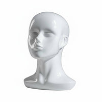 Hat Display Head Polished Finish Mannequin Head Stable Base for Boutique Owners