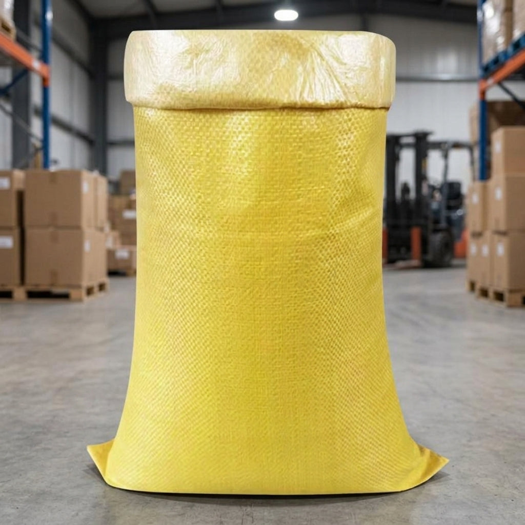 Lined Woven Bag Moving Bags, Debris Sacks Heavy Duty 50-100kg Capacity, Waterproof Tear-Resistant Sacks for Sand, Grain and Construction Waste