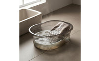 Washboard Tub Oval Shape Wash Basin Angled Scrub Board