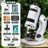 儿童手持便携式显微镜初中小学生迷你可看细菌实验室专用电子玩具 A