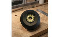 Black 58 X 24 Mm Pulley Wheel Disc Shaped Ball Bearing Pulley Wheel Even Hub Machine Part Thick