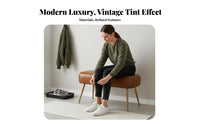 Retro Design Metal Frame Entryway Bench Luxury design Indoor Furniture adaptable Use Accent Seating dense foam Filling for Adults, Homeowners, Interior Decorators, Living Room, Cloakroom, Bedroom, Commercial Spaces