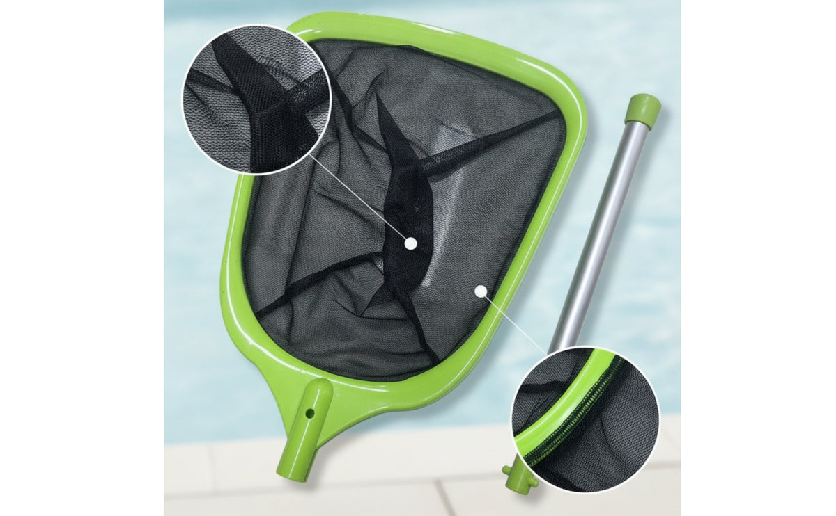 Fine Mesh Pool Cleaning Net with Pole Long-Lasting Pool Skimmer Net Lightweight Heavy Duty for Swimming Pools, Outdoor Ponds, Spas