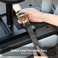 All-Steel Buckle Child Seat Mounting Strap High-Strength Strapping Electric Scooter Seat Fastener Heavy Duty for Parents, Motorcycle