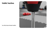 Fast Rebound Speed Ball with Stand Stable Base Freestanding Punching Ball Space-Saving Suction Cup Punching Ball Easy Assembly for Children, Adults, Beginners, Home Gym