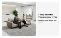 3-Seater Couch Italian-Inspired Multi-Piece Couch Set Modern Design Office Furniture for Guests, Homeowners, Reception Area, Lobby, Waiting Room