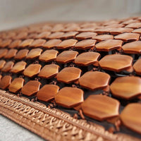 Rear Seat Cushion Cooling Rear Seat Mat with Bamboo Slats Ventilated for Summer Travel