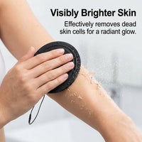 Exfoliating Scrubber with Hanging Strap, Deep Cleansing Bath Scrub for Adults, Thick Material Round Disc Fine