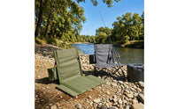 Lightweight Folding Camping Chair Compact Camping Chair with Backrest Cushioned Furniture Collapsible for Campers, Anglers, Picnics