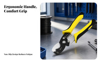AWG Marked Holes Cable Stripping Pliers Locking Latch Wire Stripping Tool Ergonomic Handles Electrical Wire Pliers CR-V Steel for Electricians