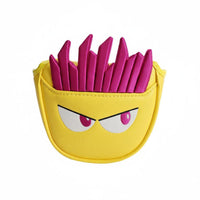 Cute Fries Putter Cover Funny French Fry Headcover Shielding Cartoon Golf Putter Cover Soft Padded for Golfers