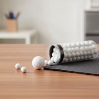 Mini Golf Practice Balls ABS Plastic Lightweight Desktop Entertainment
