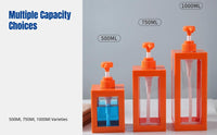 Liquid Soap Dispenser Bottle, Press Pump Bathroom Lotion Container, PP Material, Hotel Use Wholesale
