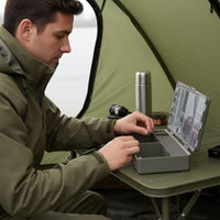 Fishing Tackle Storage Box Compartmented Fishing Tackle Box Compact for Anglers, Travel Kit