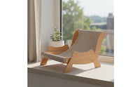 Long-Lasting & Wear-Resistant Sisal Cat Scratcher Lounge Stable & Sturdy Cat Scratching Lounge Chair Natural Materials Sisal Scratching Chair 2-in-1 Design for Indoor Cats, Living Room