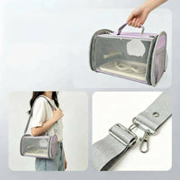 Breathable Mesh Snake Carrier Bag Adjustable Strap Crossbody Snake Carrier Portable Handle Pet Gear Escape-Proof for Outdoor