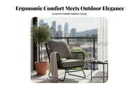 3 Pieces Highspine Design 3-Piece Balcony Bistro Set Woven design 3-Piece Wicker Seating Comfortable Outdoor Furnishing Relaxing Comfort for Apartment Dwellers, Homeowners, duos, Patio, Garden, rearyard, Porch