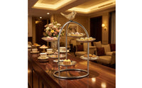 Stainless Steel Dessert Display Stand Multi-Tier Dessert Stand with Tiers Freestanding Tiered Serving Tray Stable for Caterers