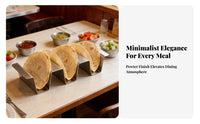 Stainless Steel Taco Stand Rust-Resistant Taco Shell Holder Wave Food Stand for Party Hosts, Restaurants, Buffets, Parties