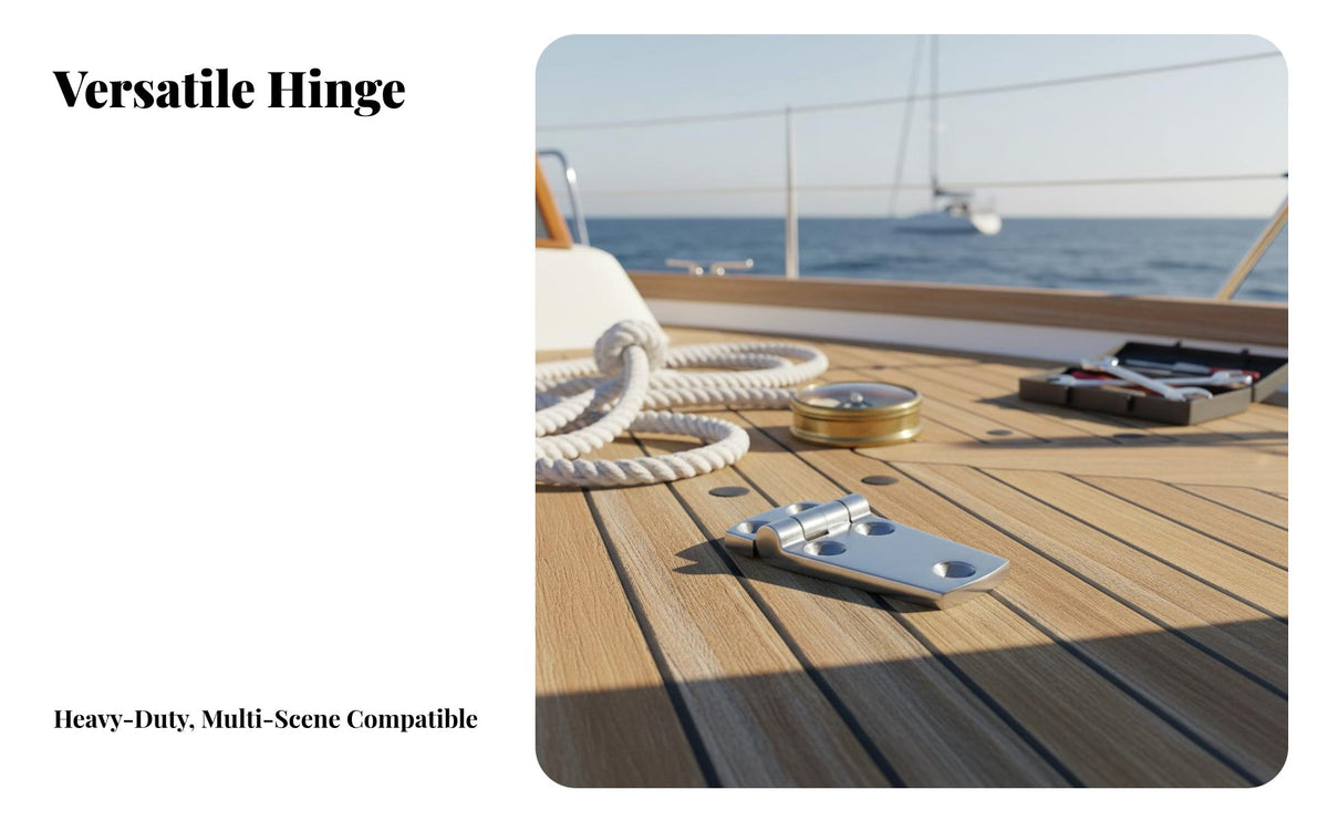 316 Stainless Steel Hinge Sturdy Duty Boat Hinge Seafaring Hardware Rust Resistant Exact Cast for Yachts