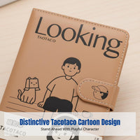 TacoTaco Collaboration Magnetic Closure Notebook, Multi-Functional, Cute High Aesthetic Girls Notebook, PU Cover, Vintage Design
