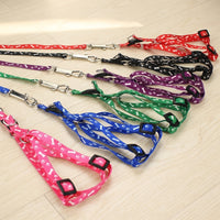 Dog Harness and Dog Leash Set with Buckle Closure, Polyester Pet Harness for Small Pets, Comfortable Cat Harness for Young Dogs and Kittens