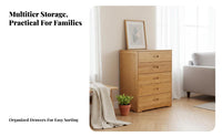 Modern Simple Design Multi-Level Drawer Chest Large Capacity Storage Furniture Sturdy and Long-Lasting Home Furnishing Easy to Clean for Families, Homeowners, Adults