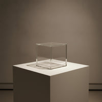 Miniature Clear Acrylic Display Case Shielding Cube Display Case High-Quality Dustproof Showcase Portable for Hobbyists, Bookshelf