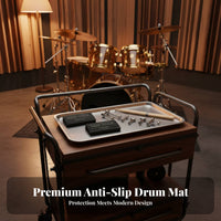 2 Pieces Drum Anti-Slip Pad Prevents Movement Bass Drum Anchor Musical Instrument Accessory Lightweight & Portable Long-Lasting