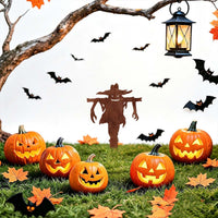 Halloween Rustic Horror Stack Abstract Lawn Stake Outdoor Garden Metal Spike