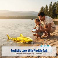 Remote Control Waterproof Rechargeable Underwater Vehicle, Realistic Swaying, High-Speed RC Boat, Kids Toy Gift