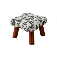 sturdy wood Legs Upholstered Shoe-Changing Bench Traditional Chinese Design Upholstered Changing Stool Soft Padded pad Entryway Seating Sturdy and long-lastinging for homeowners, Children, Expectant parents, Living Room, Bedroom, Closet