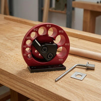 Adjustable 8-Hole Rounder Tool Removable Wrench Bench-Mount Dowel Rounder Compact Round Wood Rod Shaper