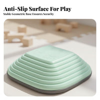 Long-Lasting Kids Balance Stepping Stones Indoor & Outdoor Use Balance Stepping Stones Colorful Children's Obstacle Course Blocks Lightweight for Preschoolers, Toddlers