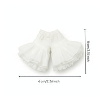 Layered Translucent Bloomer Skirt Lightweight Ruffled Bloomer Shorts Elastic Waistband