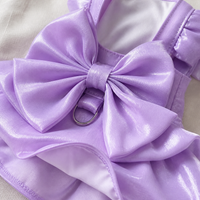 Pet Wedding Dress with Leash Ring for Small Dogs and Cats, Teddy, Bichon, French Bulldog, Spring/Summer
